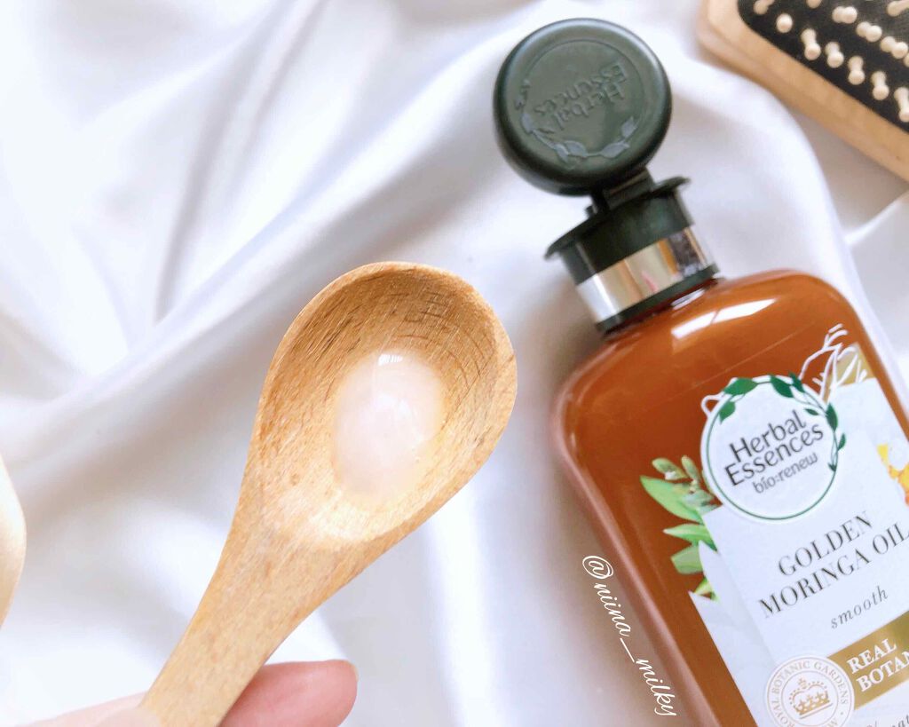 ゴールデンモリンガオイル シャンプー／コンディショナー/ハーバルエッセンス/市販シャンプーを使ったクチコミ（2枚目）