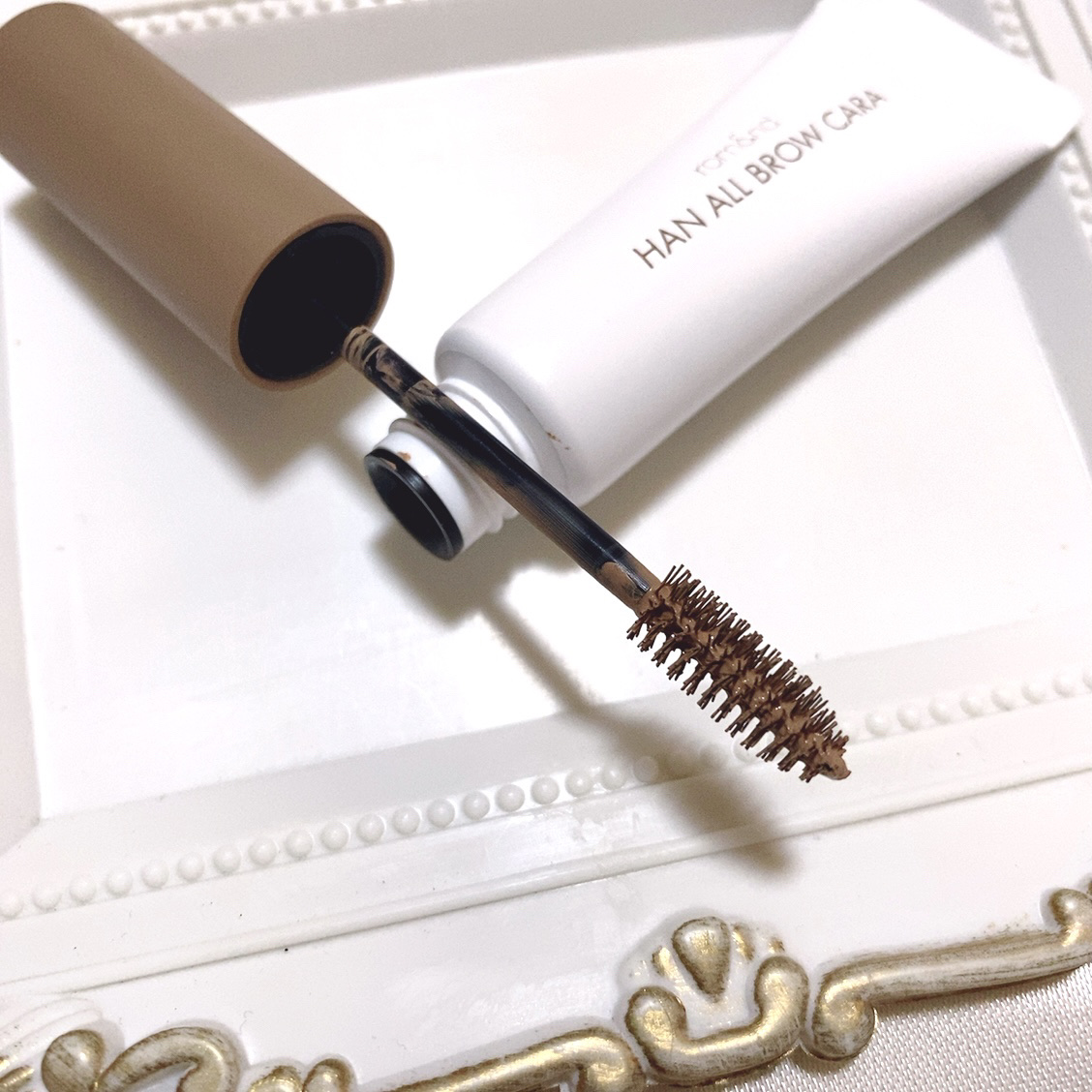 ハンオールブロウカラ/rom&nd/眉マスカラを使ったクチコミ（3枚目）