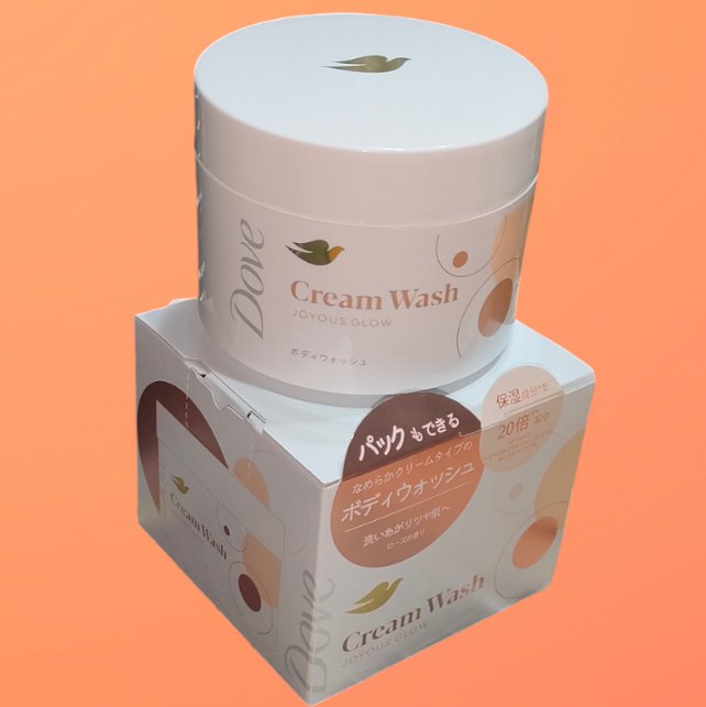 ダヴ ダヴ クリームボディウォッシュ ジョイアスグロウのクチコミ「クリーム状のボディウォッシュ✨
パックとして使うこともできます！
石けんの香りにローズが加わっ.....」（1枚目）