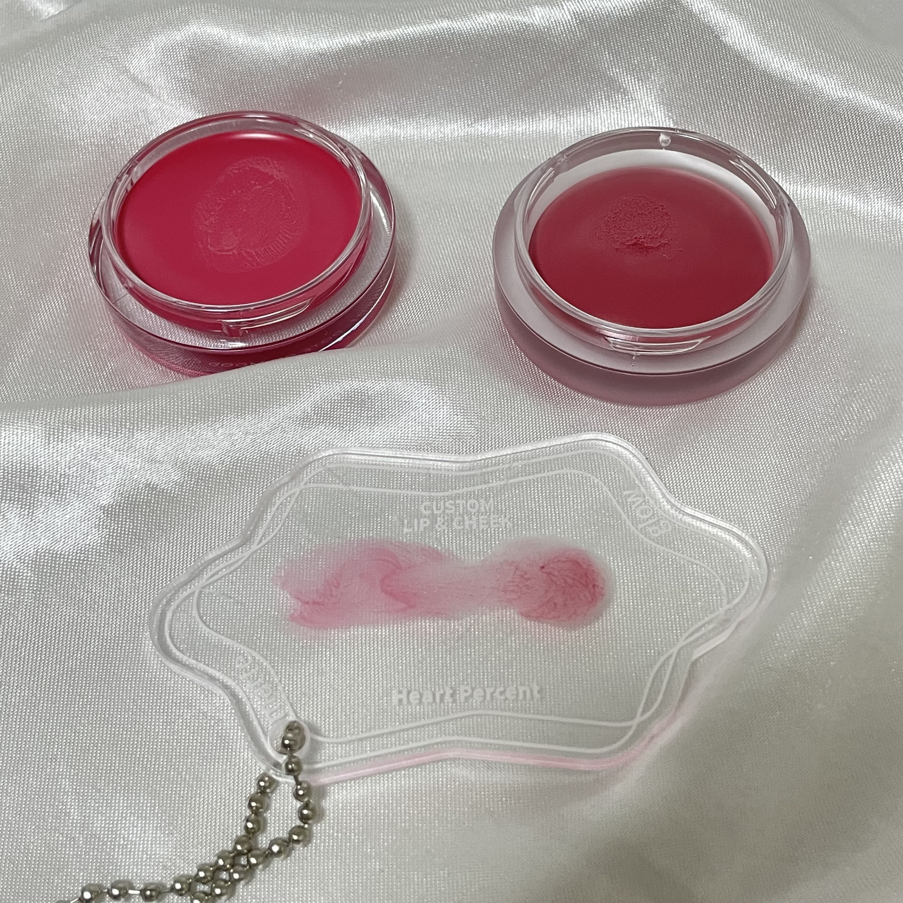 ドットオンムード・カスタム・リップアンドチーク 03 DEAR PINK _TONE MOOD/Heart Percent/ジェル・クリームチークを使ったクチコミ（2枚目）