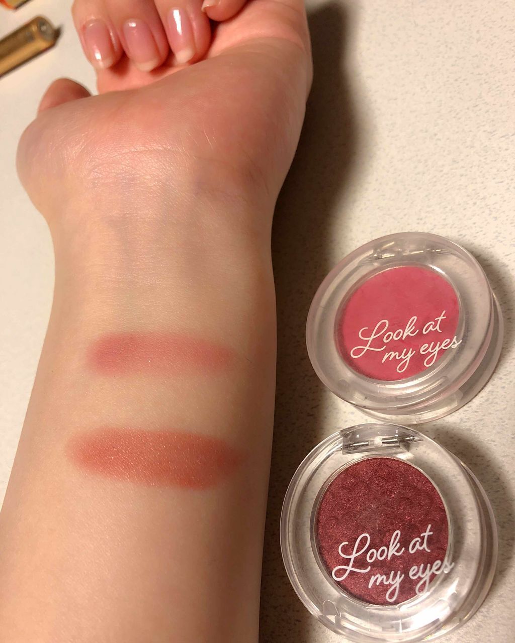 ルックアット マイアイ カフェ/ETUDE/単色アイシャドウを使ったクチコミ（2枚目）
