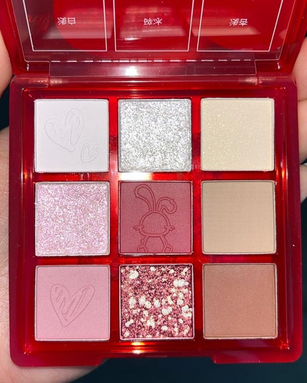 干支シリーズ卯年9色アイシャドウパレット/COLORKEY/アイシャドウパレットを使ったクチコミ(10枚目)