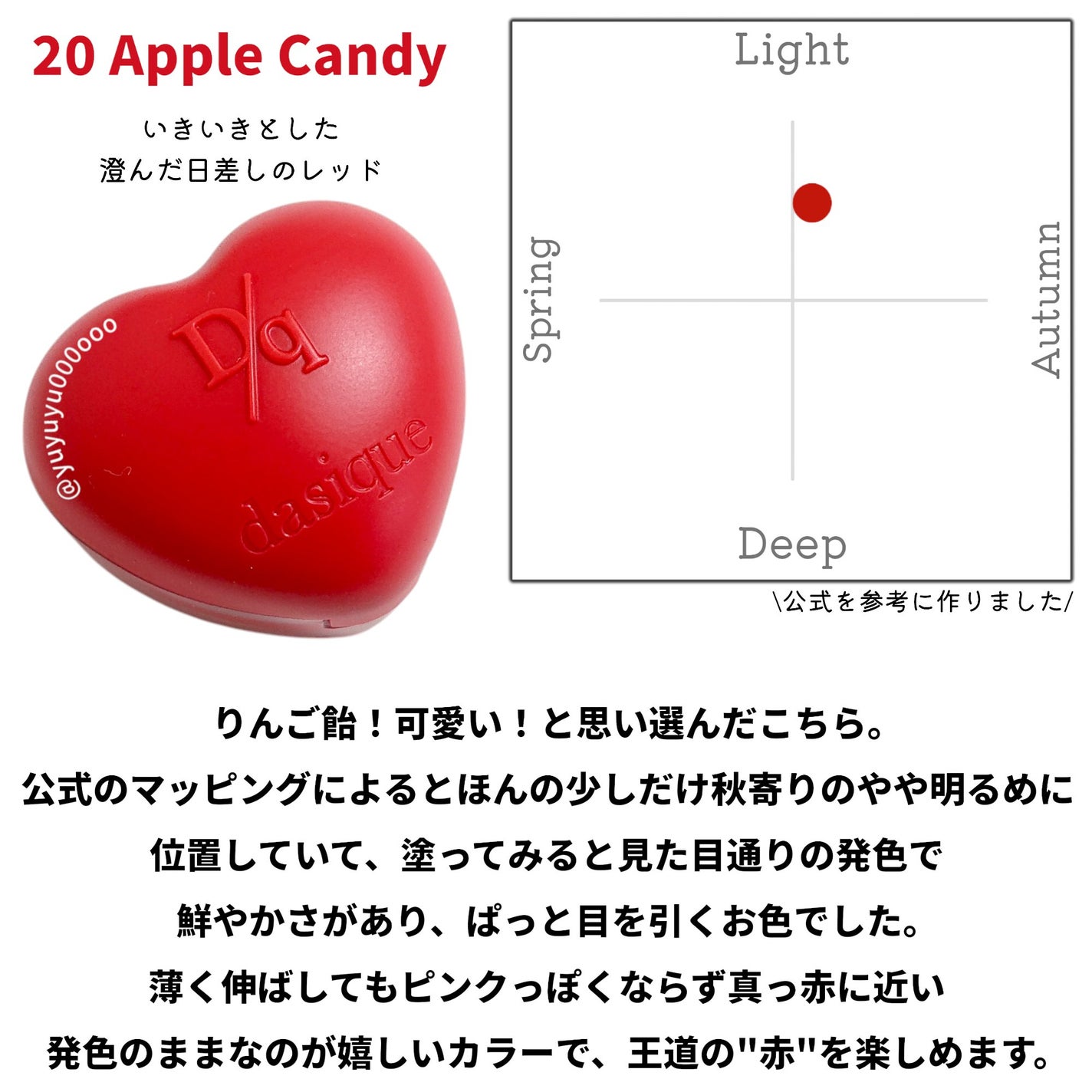 スフレカラーポット/dasique/口紅を使ったクチコミ(3枚目)