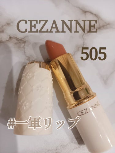 ラスティング リップカラーN 505 オレンジ系/CEZANNE/口紅を使ったクチコミ（1枚目）