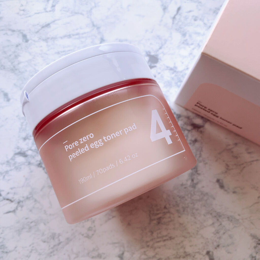 4番 毛穴ゼロたまご肌トナーパッド/numbuzin/トナーパッドを使ったクチコミ（1枚目）