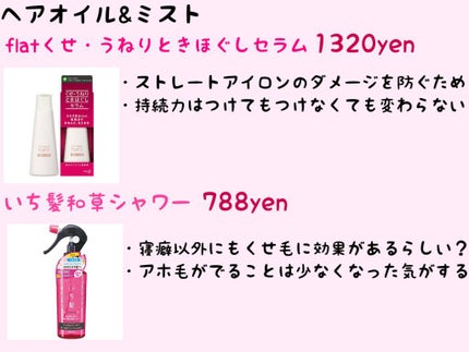 髪&地肌うるおう寝ぐせ直し和草シャワー/いち髪/ヘアミストを使ったクチコミ(2枚目)