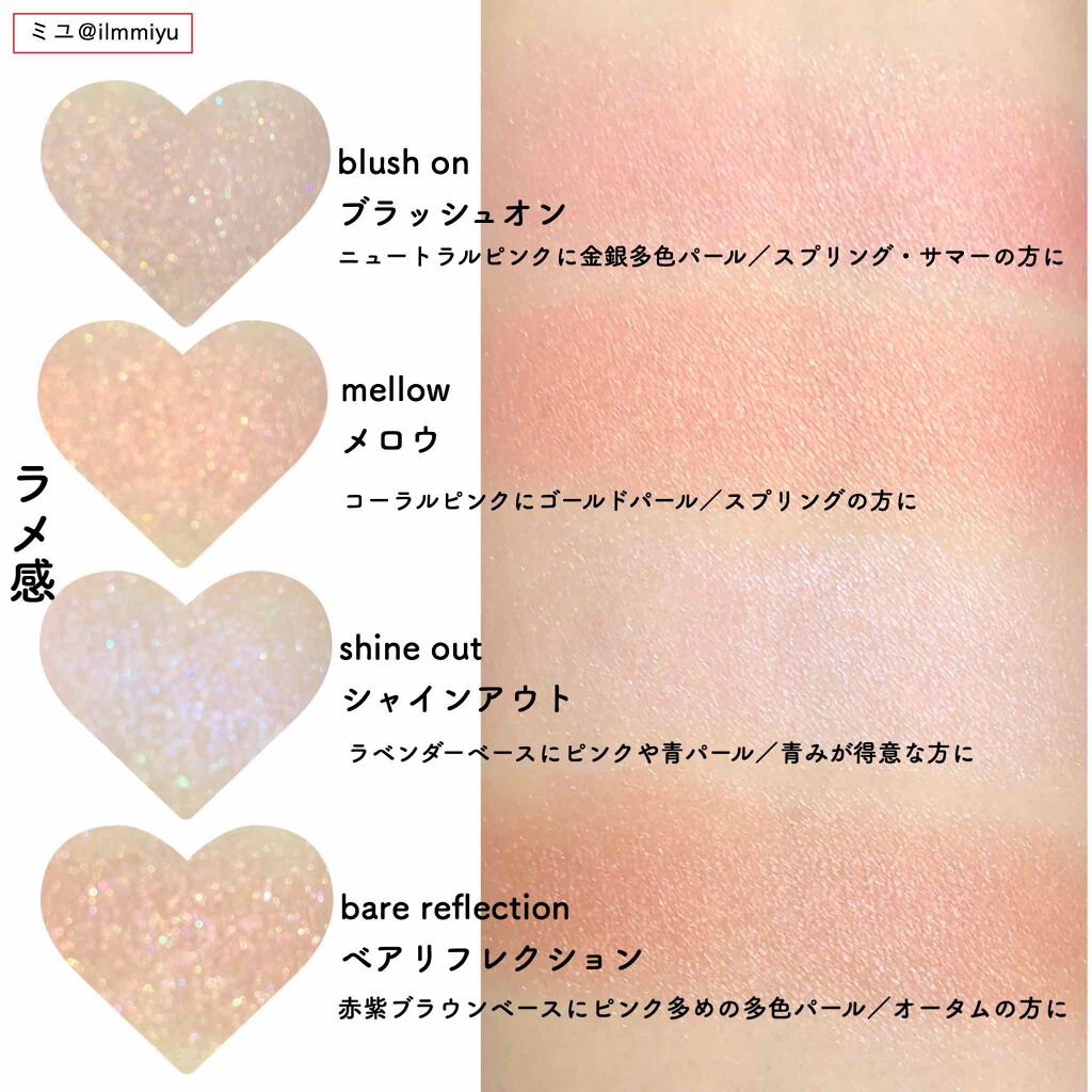 トゥルーディメンショングロウチーク/hince/パウダーチークを使ったクチコミ（2枚目）