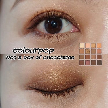 Not a box of chocolates/ColourPop/パウダーアイシャドウを使ったクチコミ（1枚目）