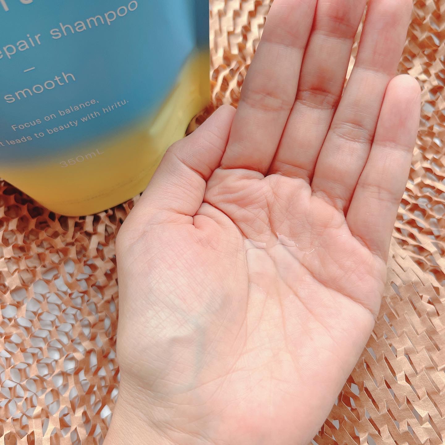 バランスリペア シャンプー/ヘアトリートメント スムース ヘアトリートメント詰め替え（350mL）/hiritu/市販シャンプーを使ったクチコミ（3枚目）