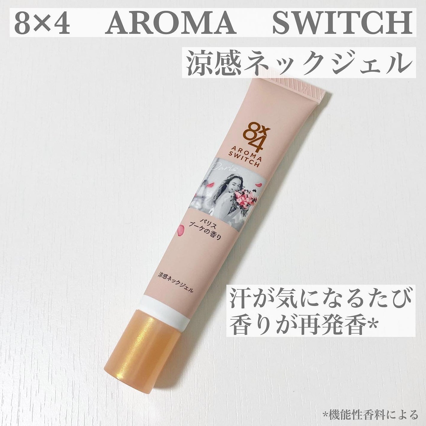 8x4 アロマスイッチ 涼感ネックジェル パリスブーケの香り/8x4/デオドラント・制汗剤を使ったクチコミ(1枚目)