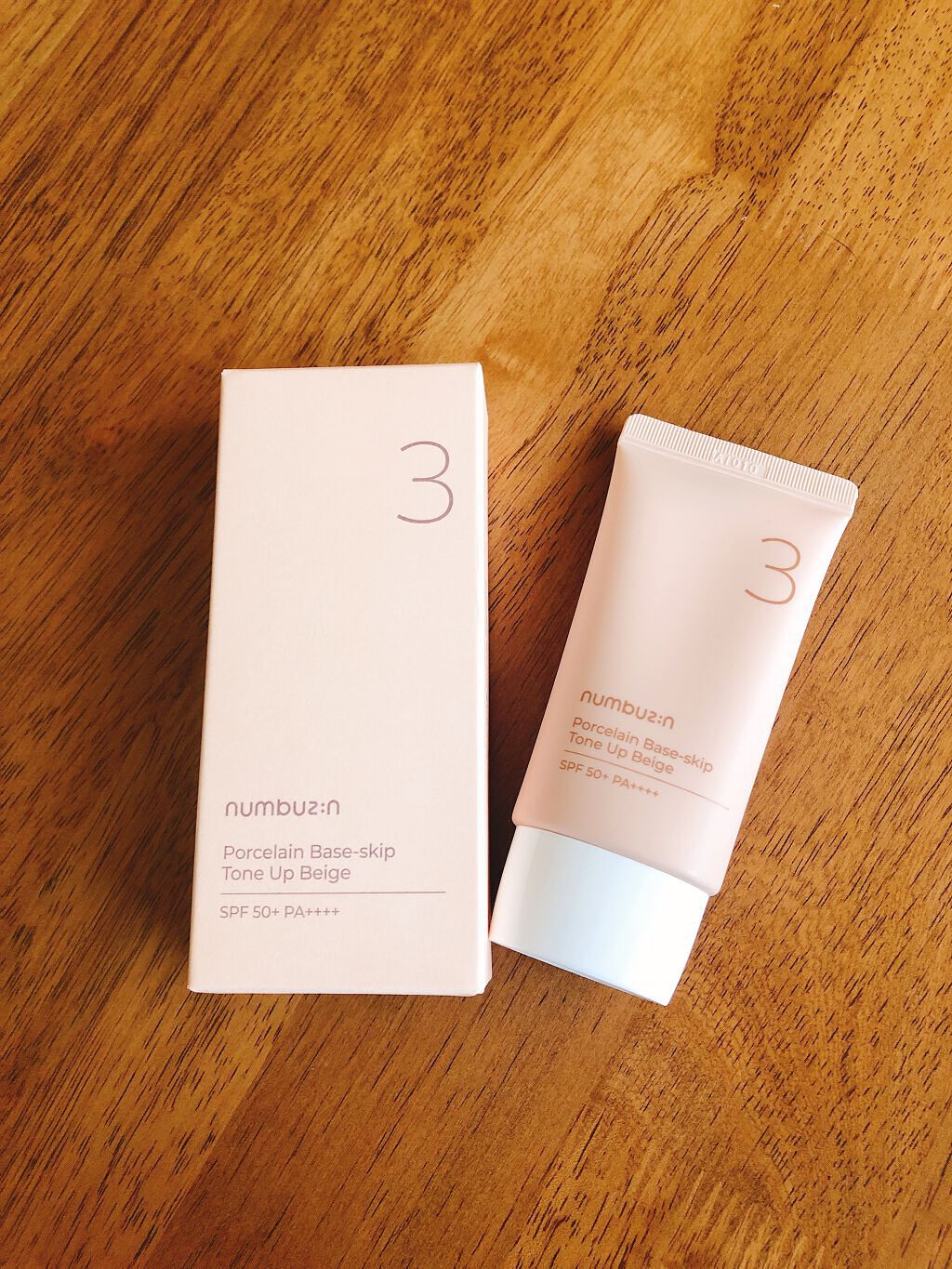 3番 ノーファンデ陶器肌トーンアップクリーム/numbuzin/化粧下地を使ったクチコミ(1枚目)