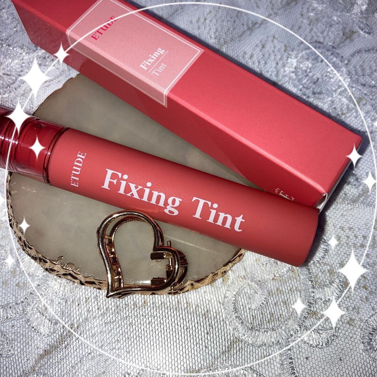 フィクシングティント メランジローズ（新パッケージ）/ETUDE/リップティントを使ったクチコミ（1枚目）