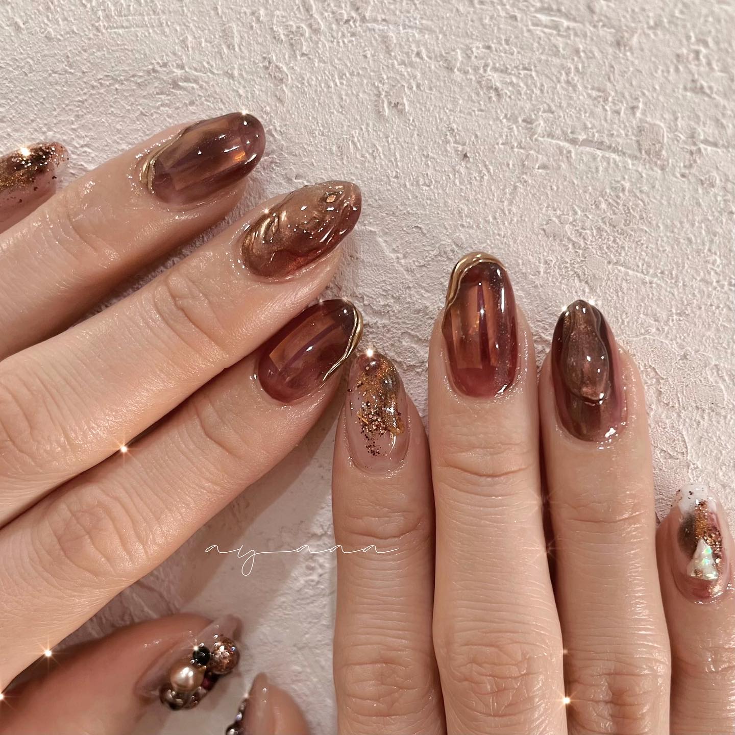 #クリスマスネイルのネイルデザイン