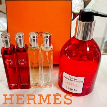 ˗ˏˋ  HERMES ˎˊ˗
　ノマド4本セット　各15ml  ¥16,720
     オードゥ ルバーブ エルカラット ジェル プール 
　レ マン　290ml  ¥8,470

　初めて香水に感