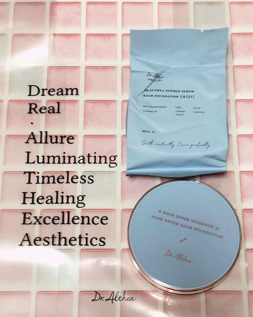 ダブル セラム バーム ファンデーション/Dr.Althea/クリーム・エマルジョンファンデーションを使ったクチコミ(4枚目)