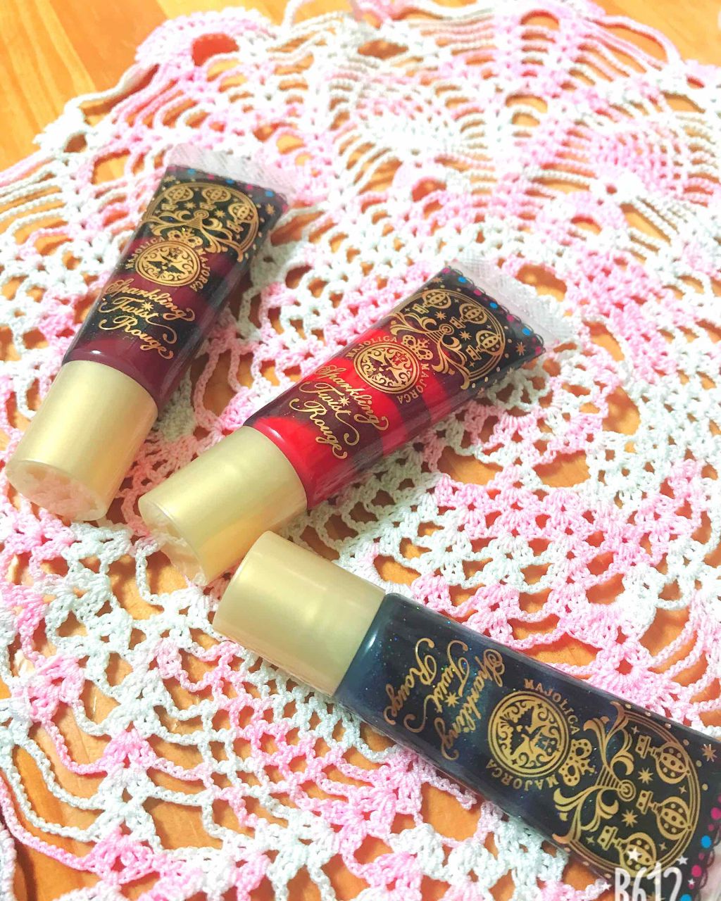 スパークリングツイストルージュ/MAJOLICA MAJORCA/リップグロスを使ったクチコミ（1枚目）