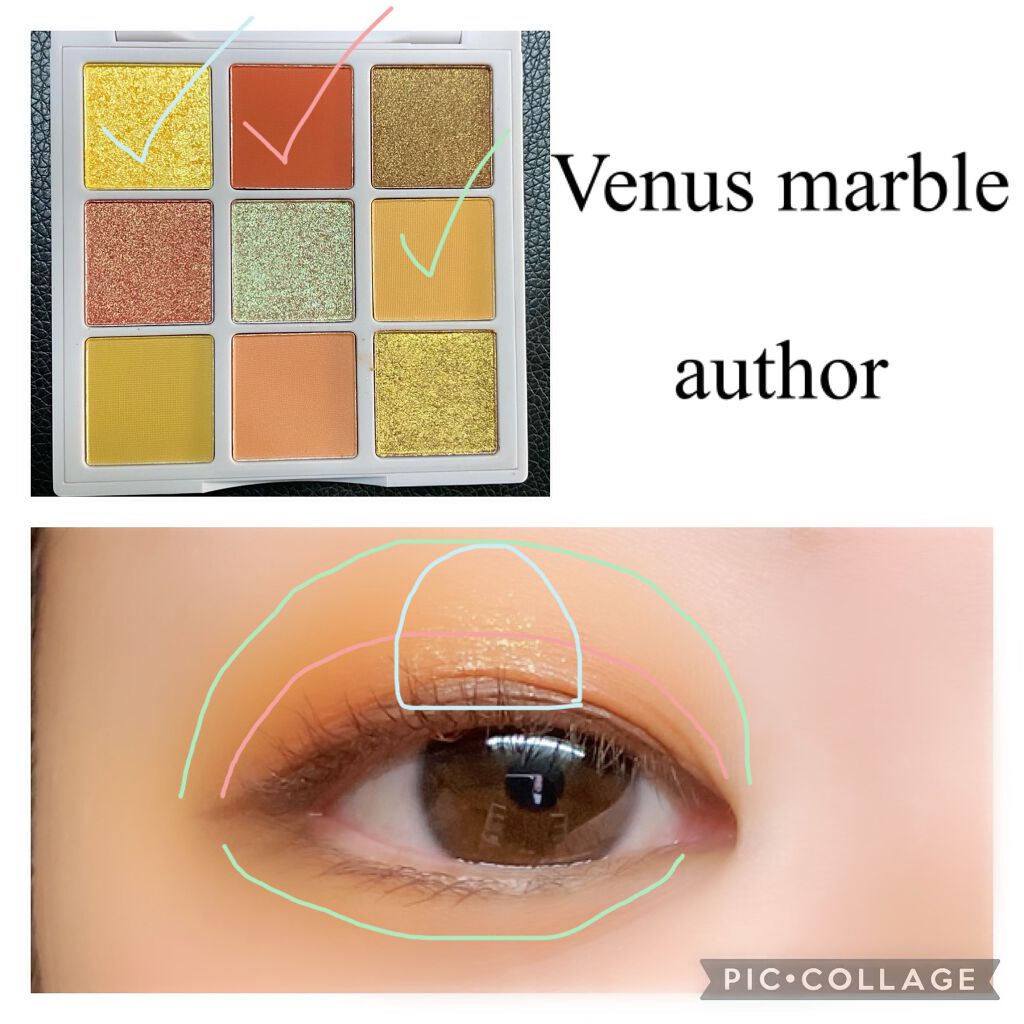 VenusMarble 9色アイシャドウパレット/Venus Marble/アイシャドウパレットを使ったクチコミ(1枚目)