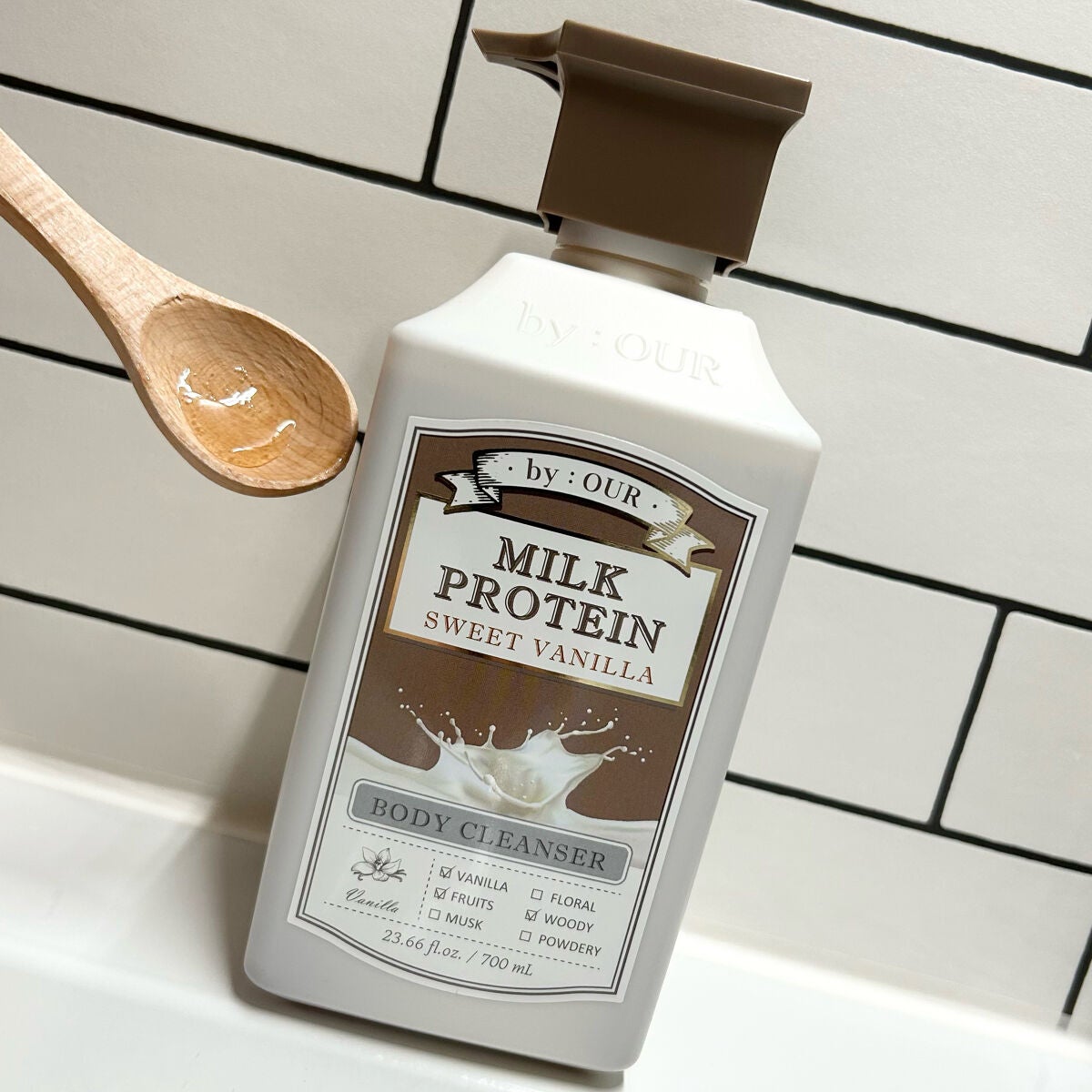 ミルクプロテイン ボディクレンザー スイートバニラ/by : OUR/ボディソープを使ったクチコミ(4枚目)