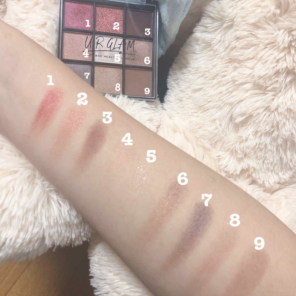 UR GLAM　BLOOMING EYE COLOR PALETTE/U R GLAM/アイシャドウパレットを使ったクチコミ（3枚目）