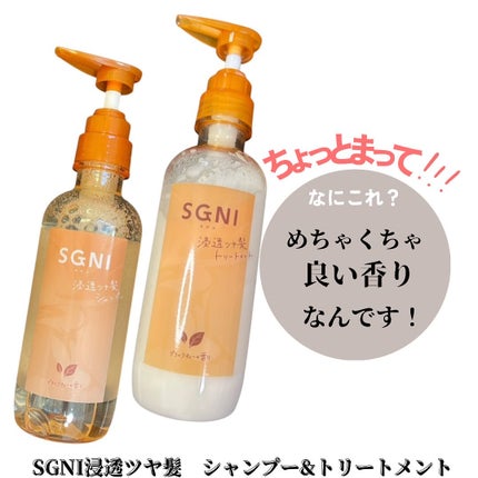 スグニ 浸透ツヤ髪 シャンプー/トリートメント/SGNI/市販シャンプーを使ったクチコミ(1枚目)