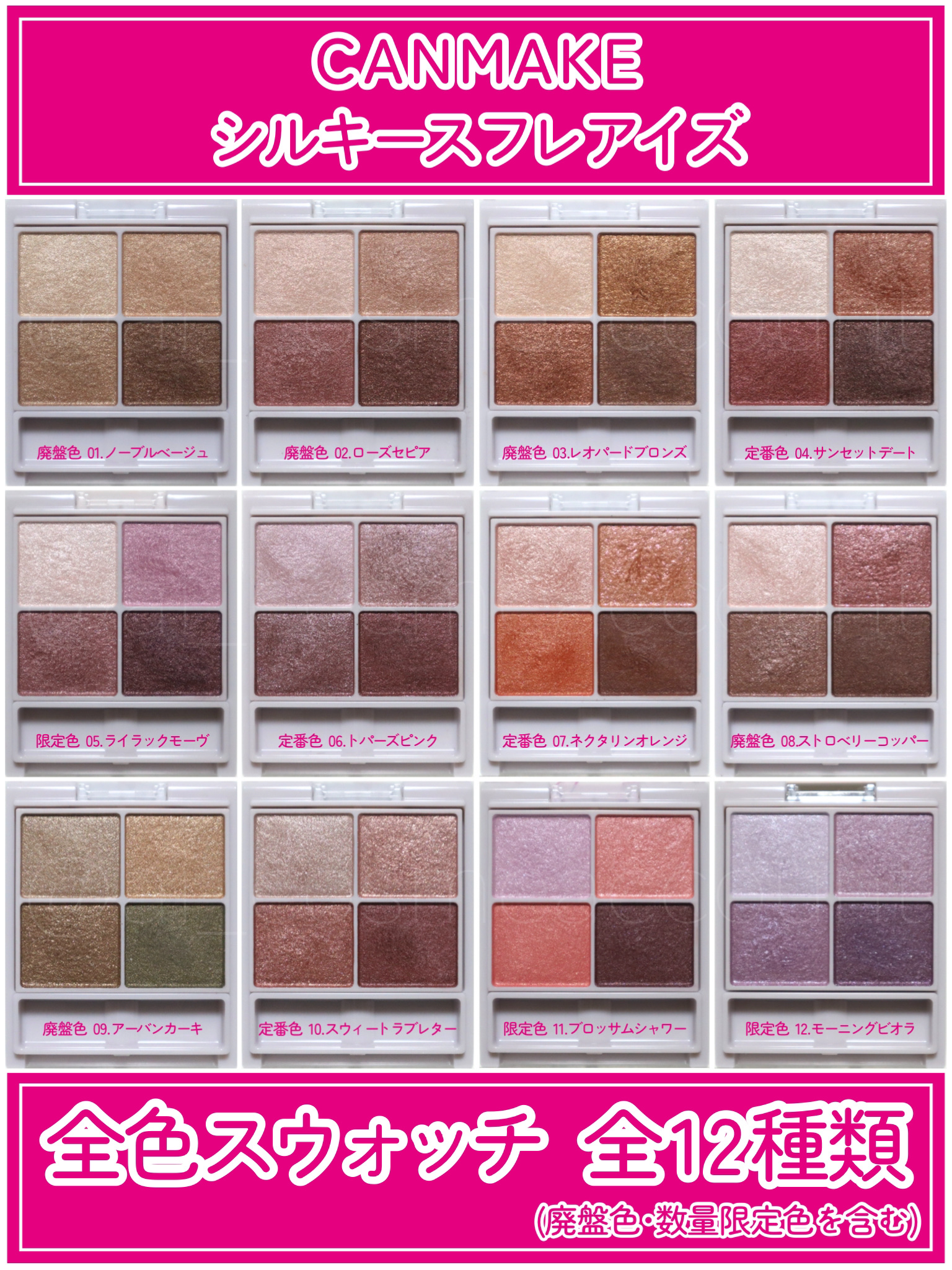 シルキースフレアイズ/キャンメイク/アイシャドウパレットを使ったクチコミ（2枚目）