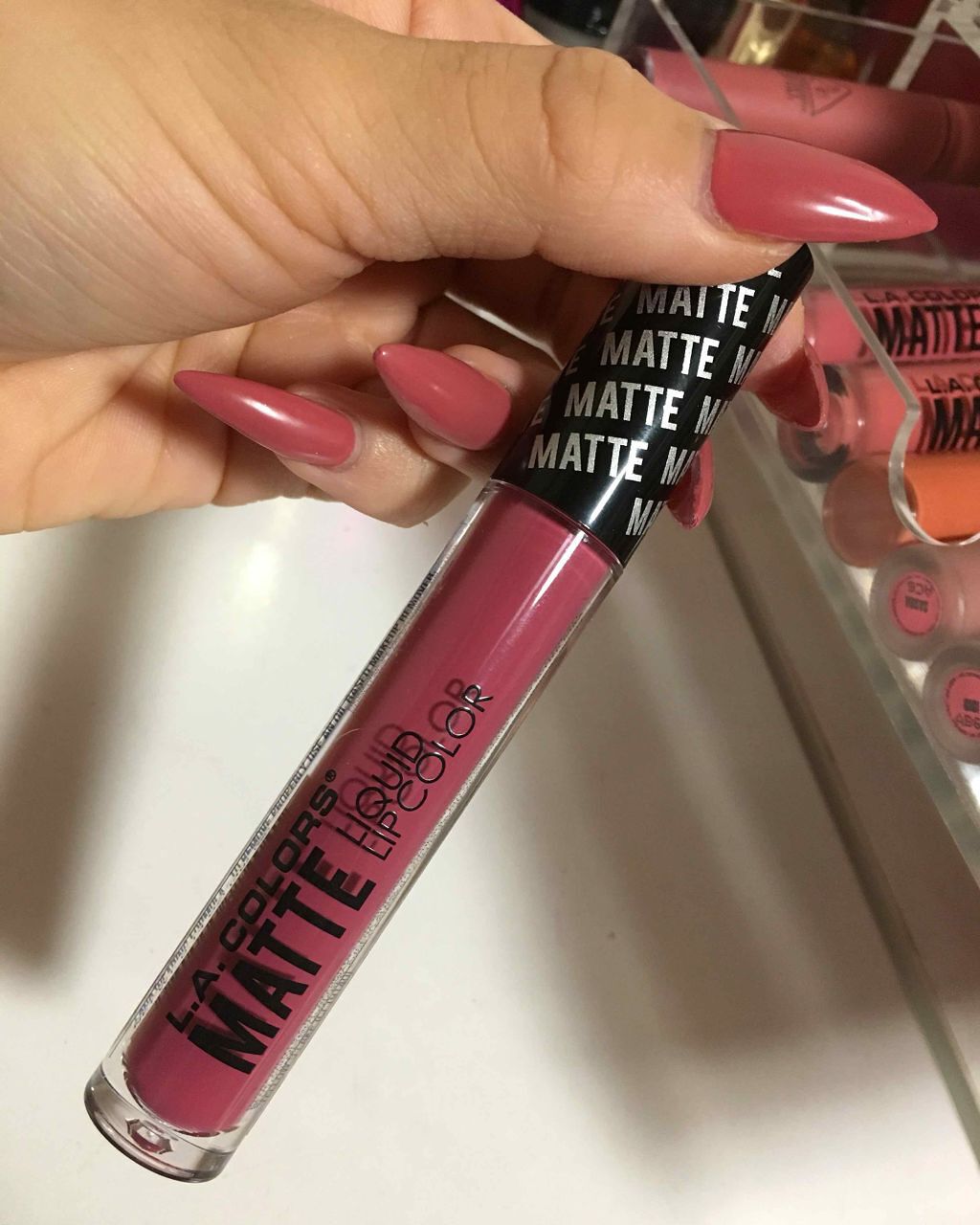 マットリキッドリップカラー/L.A.COLORS/口紅を使ったクチコミ（1枚目）