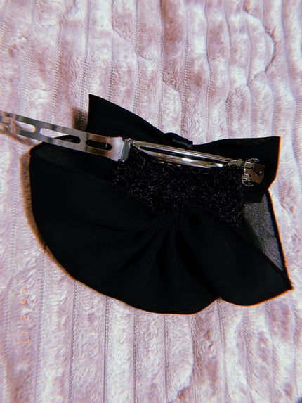 美人髪KOEIDO リボンバレッタ シニヨン ネット カバー付き 小さめ