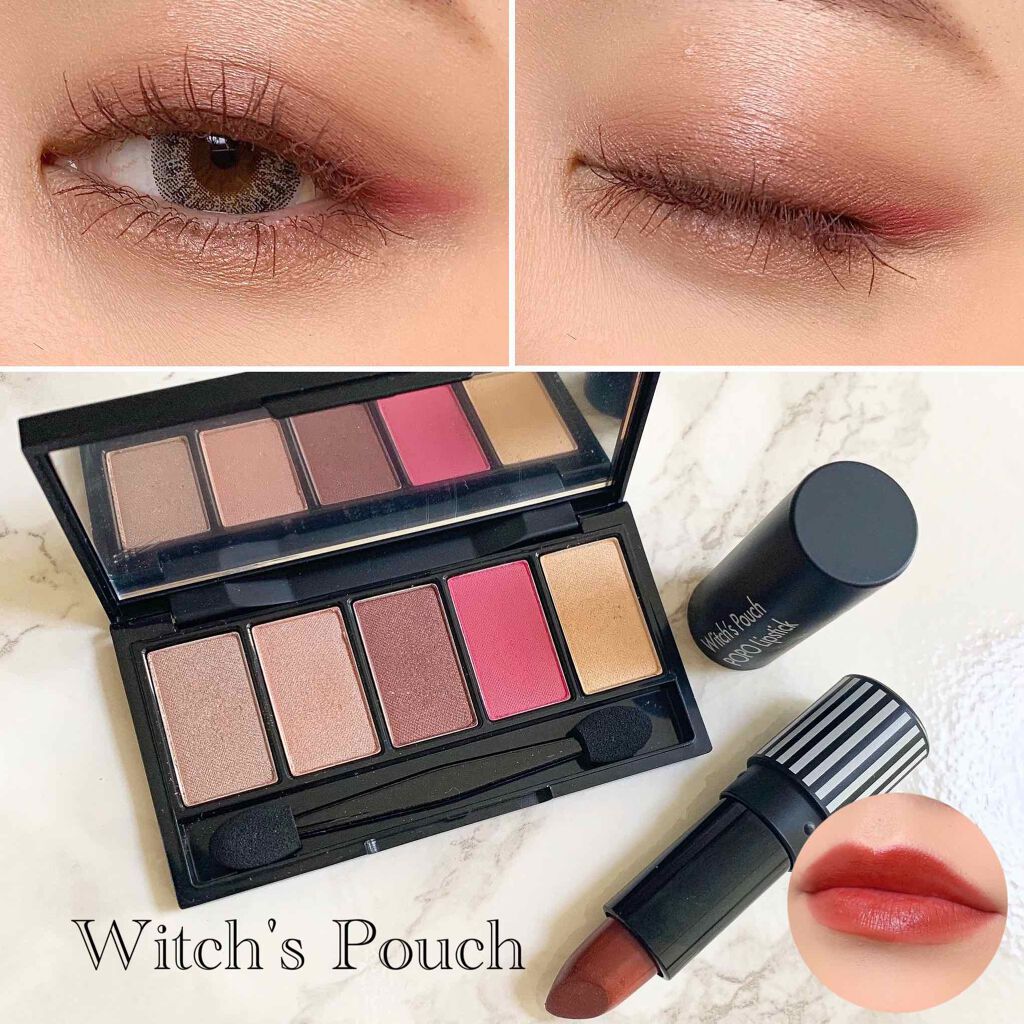 5カラーズアイシャドウ 02フレンチピンク/Witch's Pouch/アイシャドウパレットを使ったクチコミ（1枚目）
