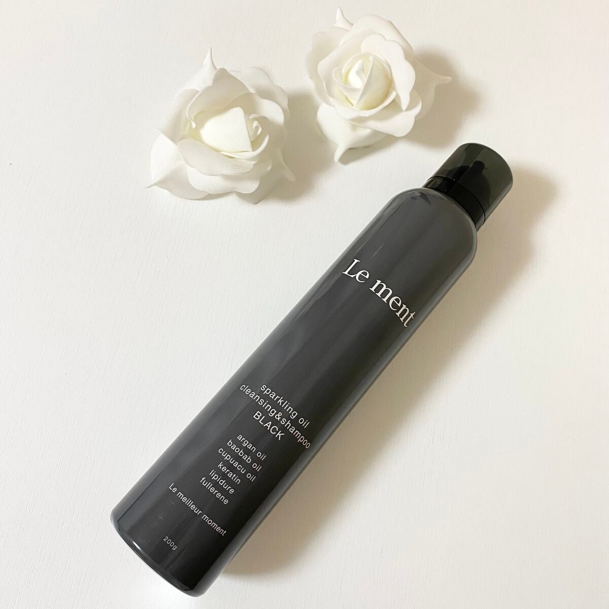 スパークリングオイル クレンジング&シャンプー ブラック /Le ment/市販シャンプーを使ったクチコミ(1枚目)