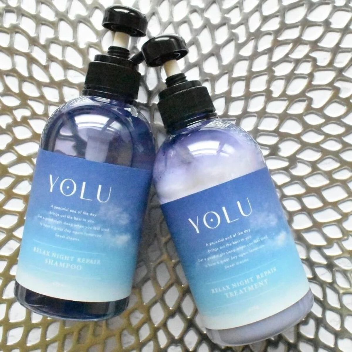 リラックスナイトリペア シャンプー／トリートメント/YOLU/市販シャンプーを使ったクチコミ（1枚目）