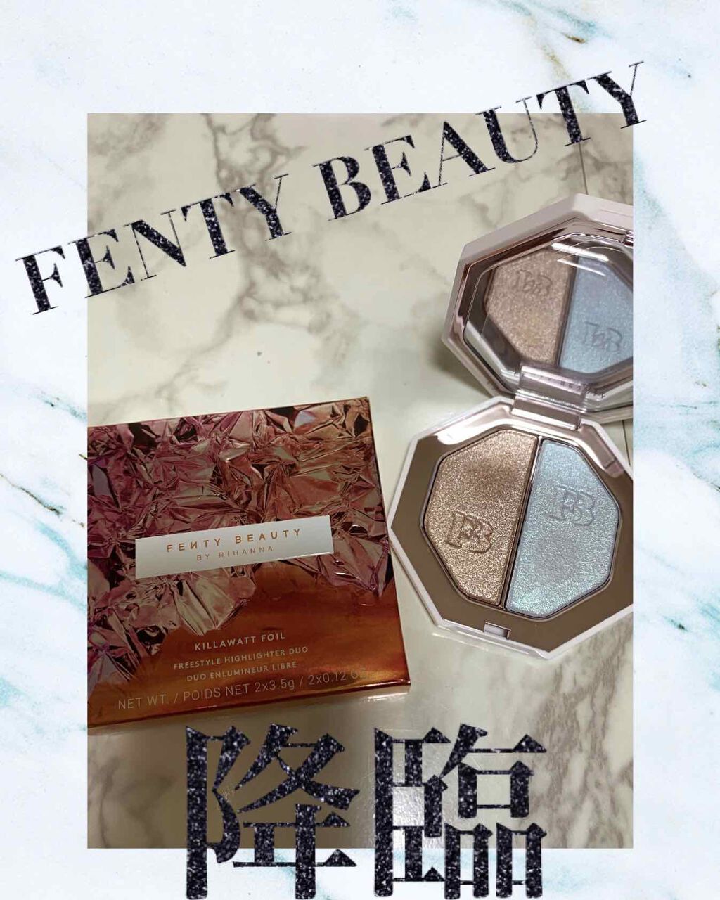 KILLAWATT FREESTYLE HIGHLIGHTER DUO/FENTY BEAUTY BY RIHANNA/パウダーハイライトを使ったクチコミ（1枚目）