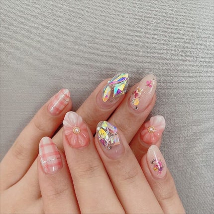 #春ネイル,#お花ネイル,#ネイル,#ニュアンスネイル,#スカルプネイル,#ジェルネイル,#ママネイル,#ギャルネイル,#大人ネイル,#派手ネイル,#やり放題ネイル,#京都ネイル,#大阪ネイル,#奈良ネイルのネイルデザイン