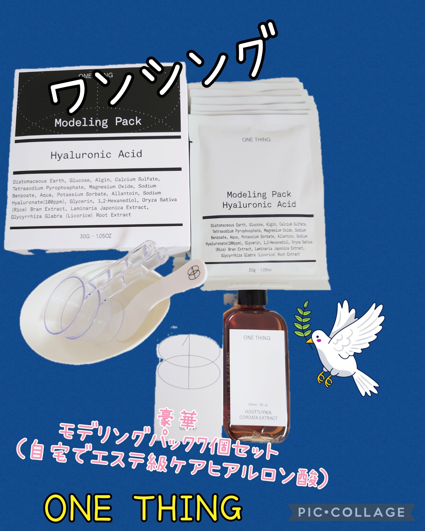 モデリングパック シリコンボウル＆スティック/ONE THING/その他を使ったクチコミ（1枚目）