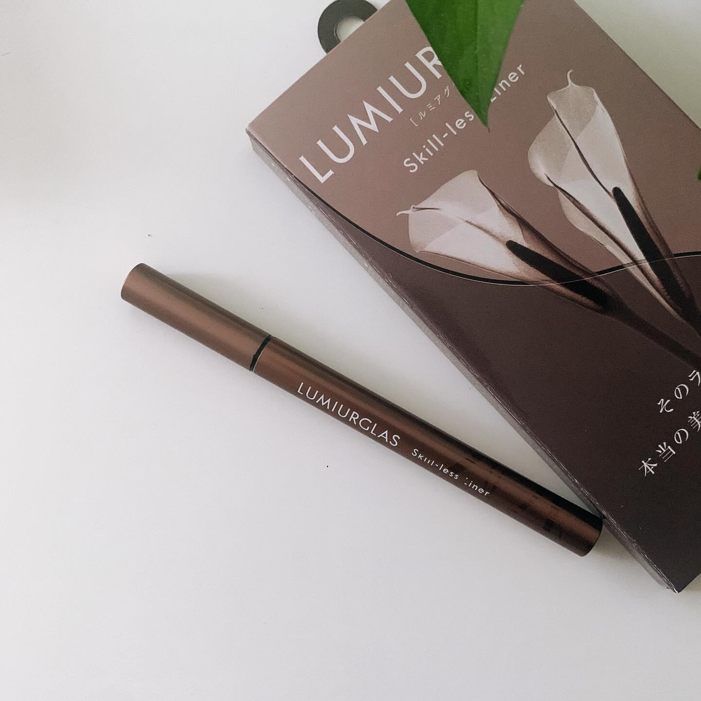 スキルレスライナー 07.スモアグレージュ/LUMIURGLAS/リキッドアイライナーを使ったクチコミ（3枚目）