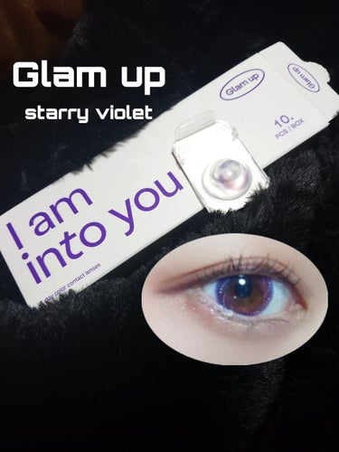 \\💜パープルカラコン💜//﻿
﻿
Glam up  starry violet ﻿
﻿
パープル、ピンク、ブルーが混ざっているカラコン﻿
中心に向かってハイライトが渦巻いている（？）デザインになってい