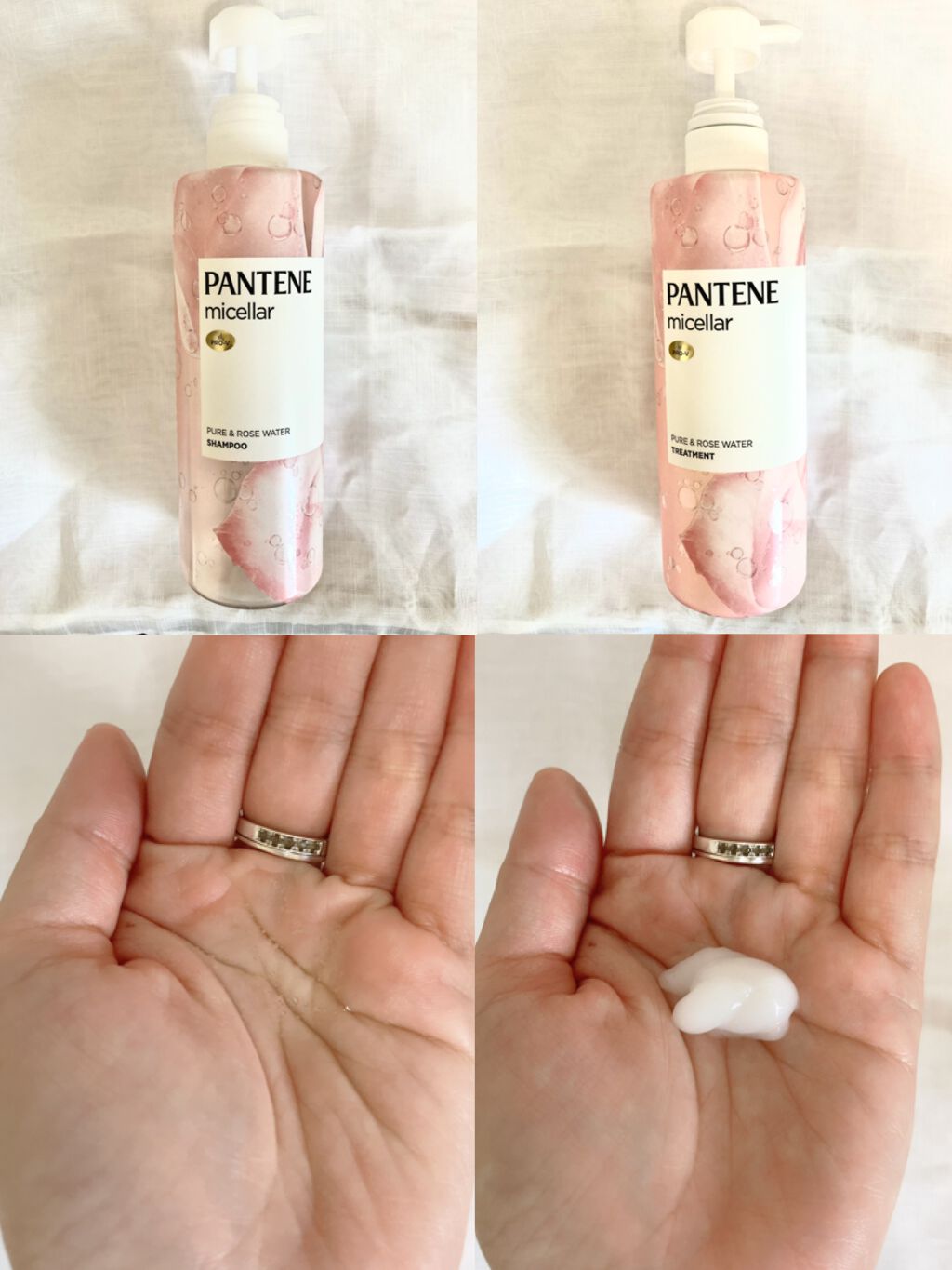 PRO-V ミセラー ピュア＆ローズウォーター ノンシリコンシャンプー/トリートメント/パンテーン/市販シャンプーを使ったクチコミ（2枚目）