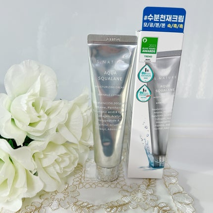 アクアスクワランモイスチャークリーム/S.NATURE/フェイスクリームを使ったクチコミ(4枚目)