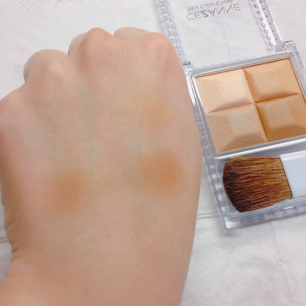 ミックスカラーチーク/CEZANNE/パウダーチークを使ったクチコミ（2枚目）