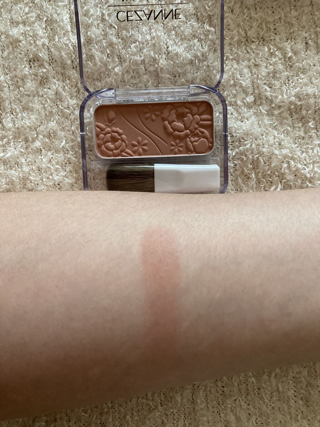 ナチュラル チークN/CEZANNE/パウダーチークを使ったクチコミ（2枚目）