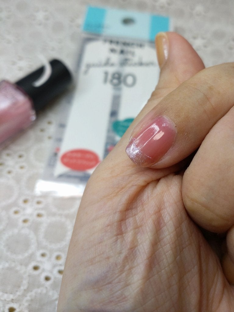 フレンチネイルガイドシール/セリア/ネイル用品を使ったクチコミ(4枚目)
