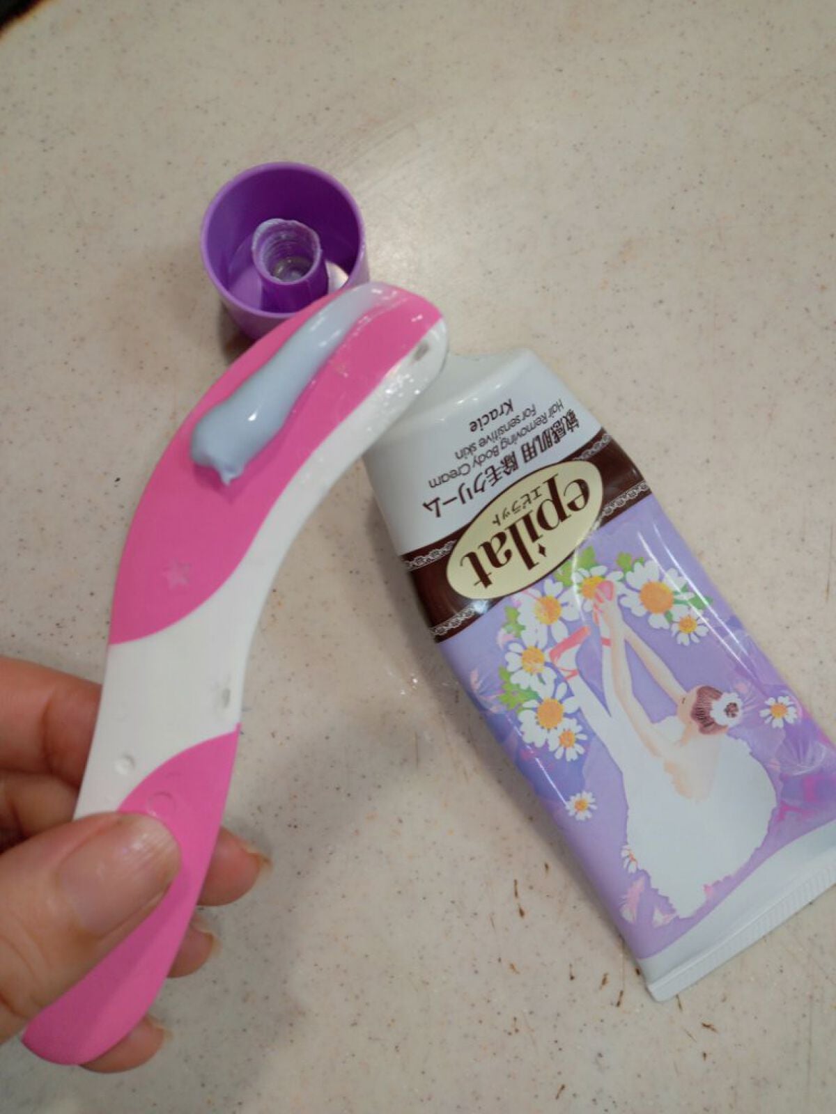 除毛クリームキット敏感肌用/エピラット/除毛クリームを使ったクチコミ(2枚目)