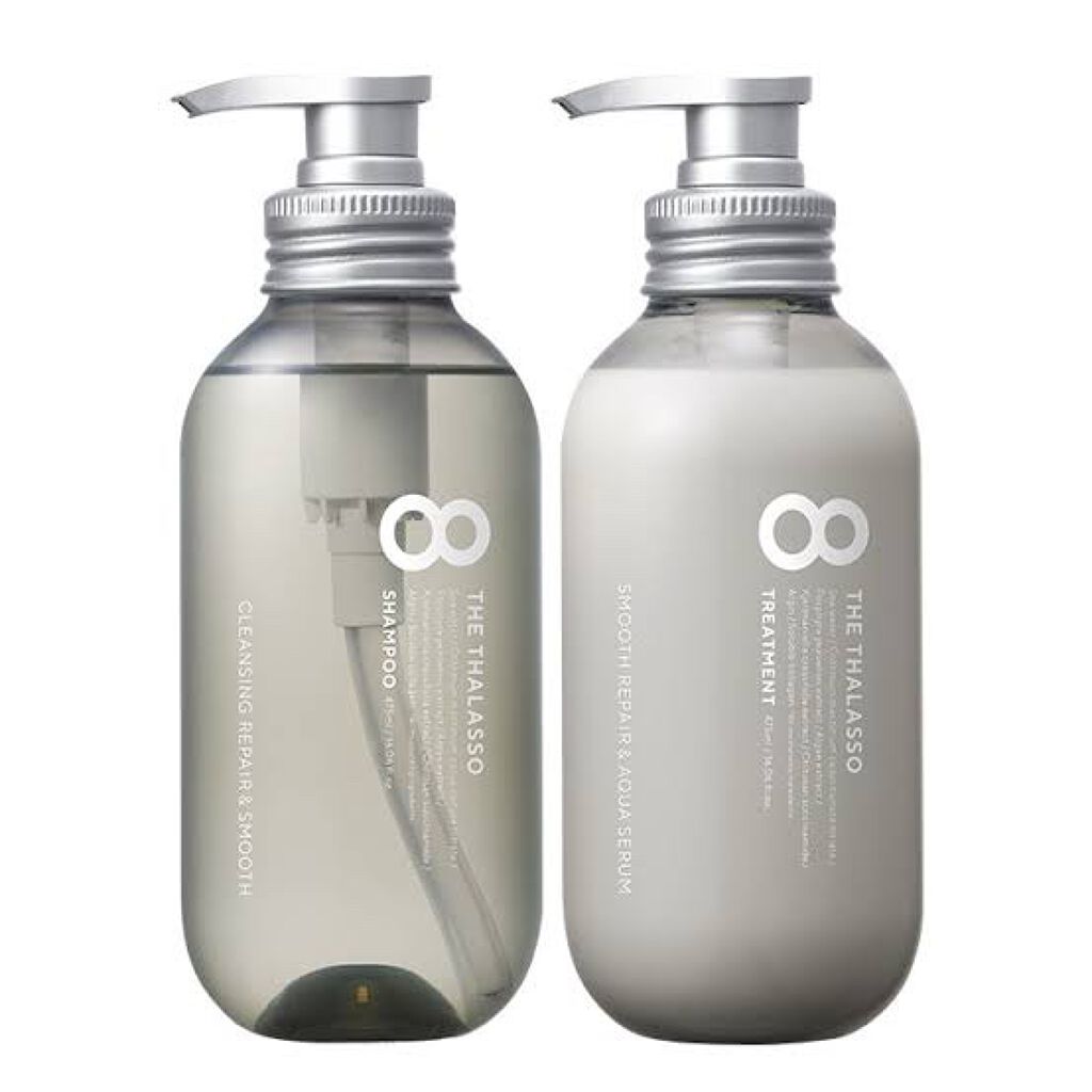 クレンジングリペア＆スムース 美容液シャンプー／スムースリペア＆アクアセラム 美容液トリートメント/エイトザタラソ/市販シャンプーを使ったクチコミ（1枚目）