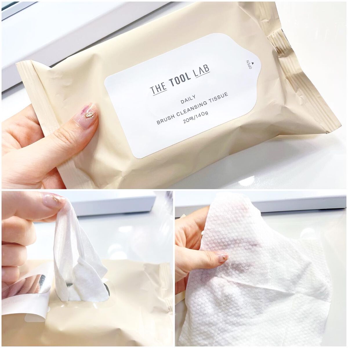 ブラシクレンジングシート/THE TOOL LAB/その他化粧小物を使ったクチコミ（3枚目）