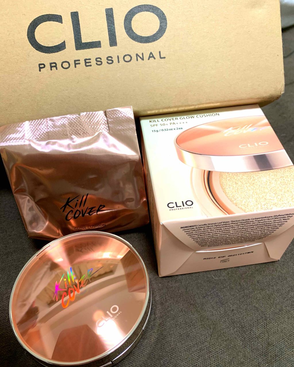 キル カバー グロウ クッション/CLIO/クッションファンデーションを使ったクチコミ(1枚目)