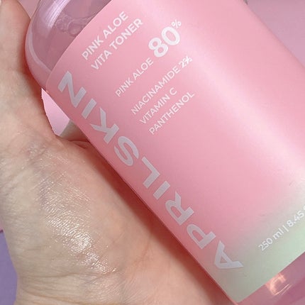 ピンクアロエビタトナー/APRILSKIN/化粧水を使ったクチコミ(6枚目)