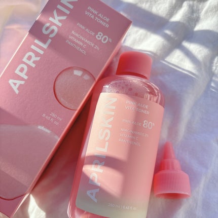 ピンクアロエビタトナー/APRILSKIN/化粧水を使ったクチコミ(2枚目)