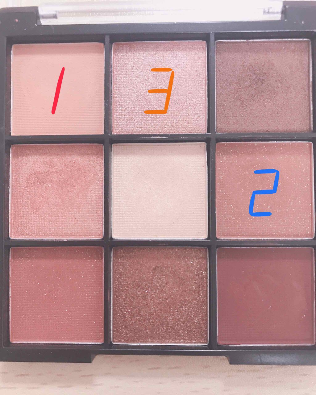 UR GLAM BLOOMING EYE COLOR PALETTE/U R GLAM/アイシャドウパレットを使ったクチコミ(2枚目)