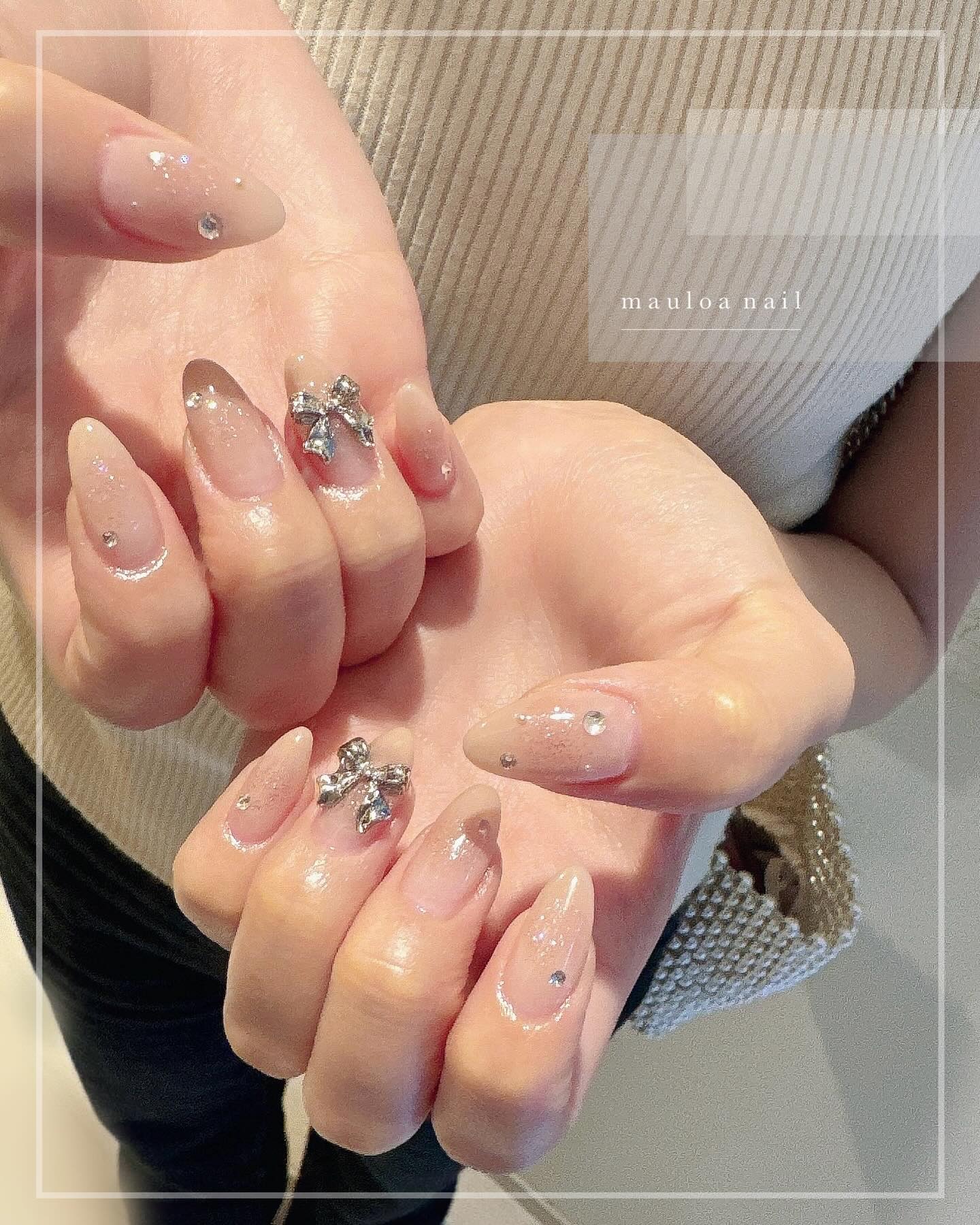 #フレンチネイル,#ネイル,#アートネイル,#春ネイル,#ミラーアートネイル,#フレンチネイル,#リボンネイル,#手書きアートネイル,#ミラーアートネイル,#パーツネイル,#ミラーネイル,#埋め尽くしネイル,#天王寺ネイルのネイルデザイン