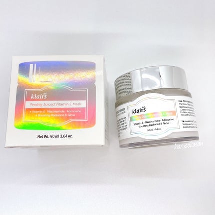 フレッシュリージュースドビタミンEマスク(90g)/Klairs/フェイスクリームを使ったクチコミ(4枚目)
