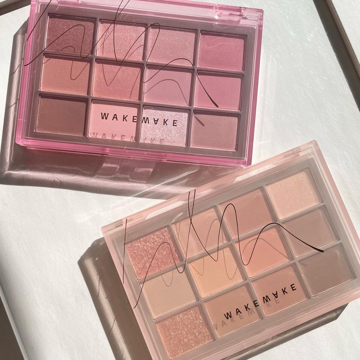 ソフトブラーリングアイパレット 03.チェリッシュブラーリング/wakemake/アイシャドウパレットを使ったクチコミ（1枚目）